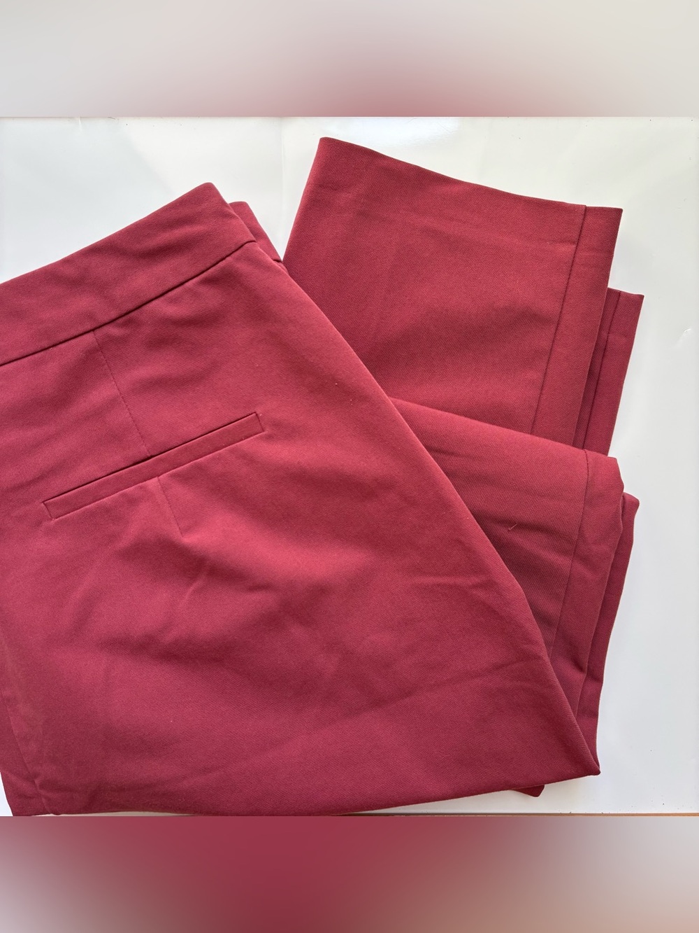 Topshop Dress Pants Straight Leg Chinos Women’s Size 6 Dusty Pink Stretch Office